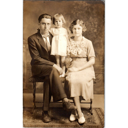 Aunt Catherine & Owen Nichols Antique RPPC Postcard PE7