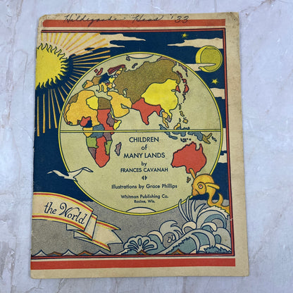 1930 Childrens Book Children of Many Lands Frances Cavanah Grace Phillips TI8-S7