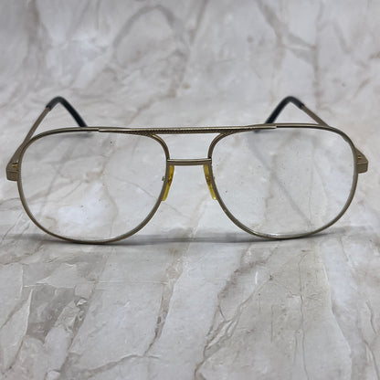 Retro Men’s +175 Gold Tone Aviator Sunglasses Eyeglasses Frames TD7-G6-9