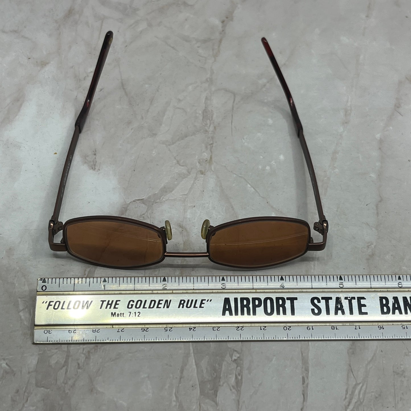 Vtg Copper Tone Red or Dead Soldered Burr Sunglasses Eyeglasses Frames TG7-G5-6