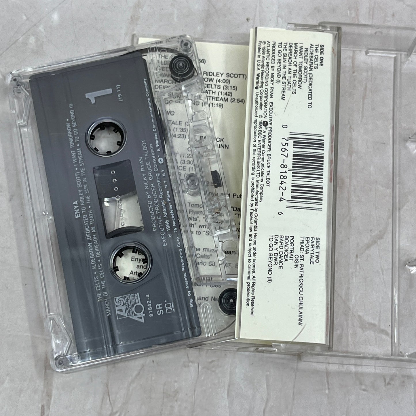 Enya - Self Titled 1986 Cassette Tape Ti5-CT1