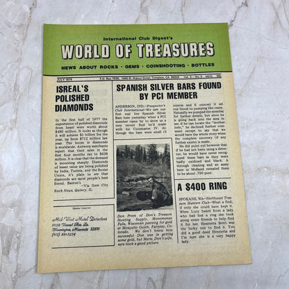 1978 Jul - International Club Digest World of Treasures Magazine Newsletter M16