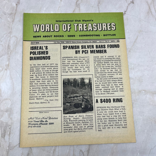 1978 Jul - International Club Digest World of Treasures Magazine Newsletter M16