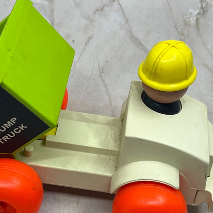 Vintage Toy Fisher Price Toys 156 Jiffy Dump Truck 1970 TE9