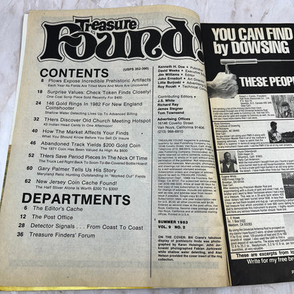1983 Summer Treasure Magazine - NJ Coin Cache Treasure Hunting M19