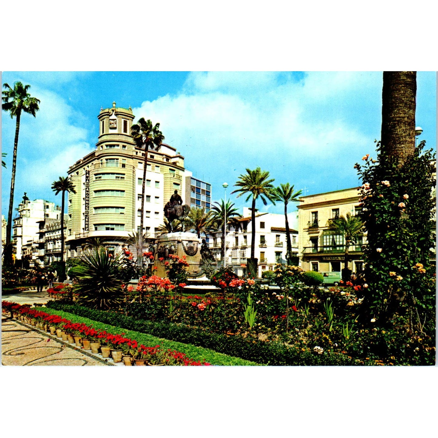 Puerto De Santa Maria Paseo Del Parque Calderon Vintage Postcard PD1