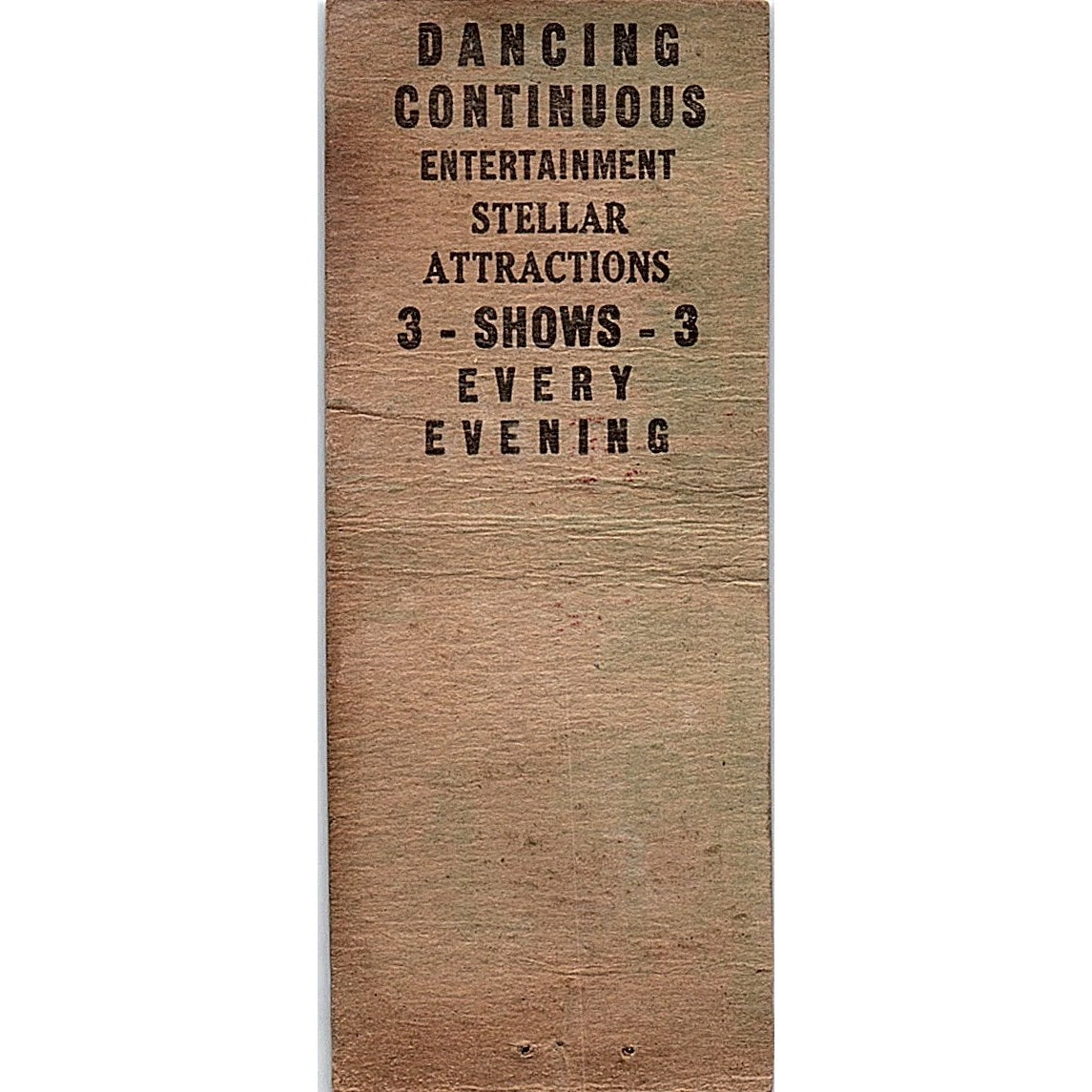Ritz Night Club Sam M Lurye Superior WI Vintage Matchbook Cover SC7-Y6