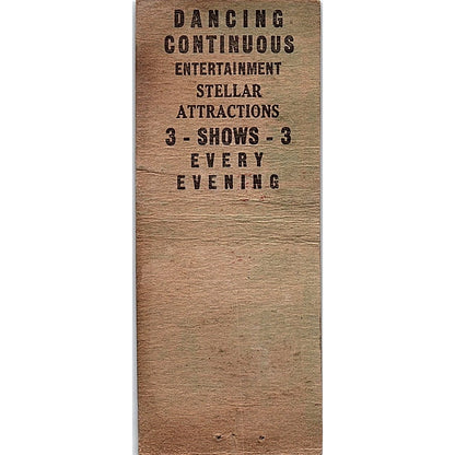 Ritz Night Club Sam M Lurye Superior WI Vintage Matchbook Cover SC7-Y6