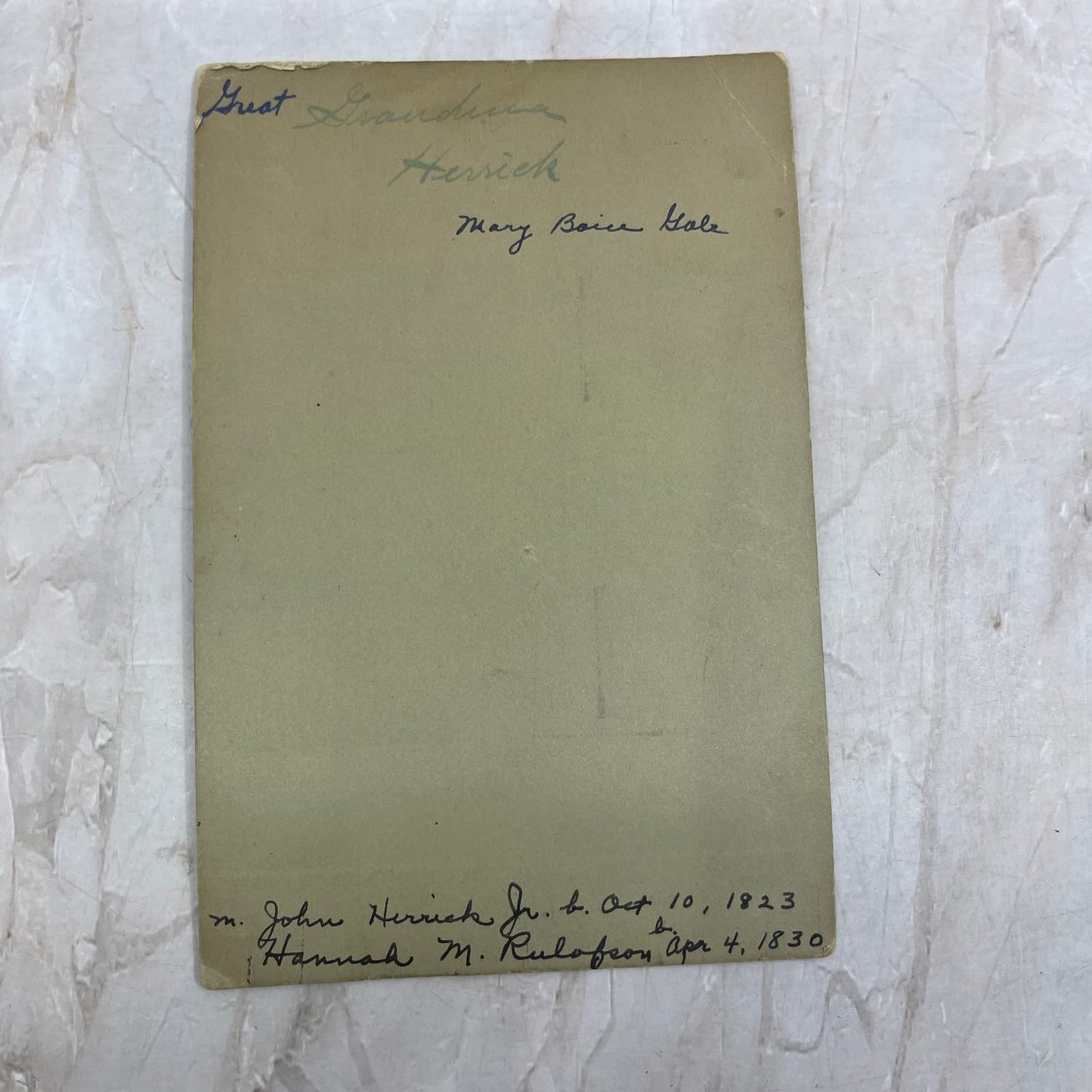 Mary Boice Gale Antique Photo Portrait 4x6 NY AE7