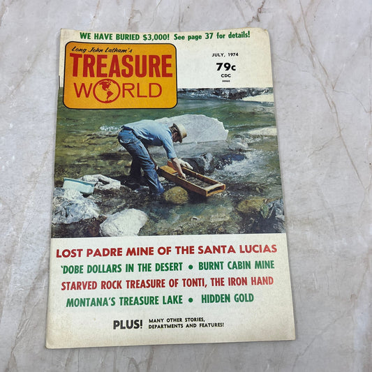 1974 July - Long John Latham's Treasure World Magazine - Treasure Hunting M13