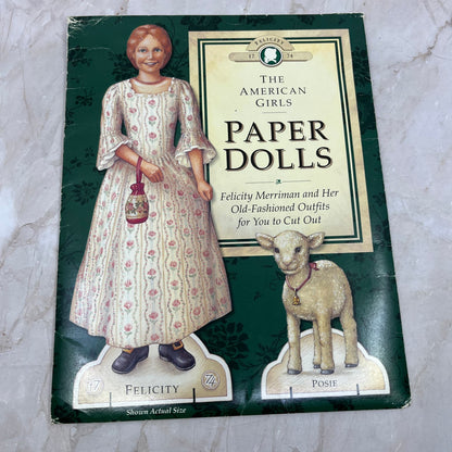 The American Girls Felicity Paper Dolls w/ Lamb Posie 10 outfits uncut TI8-S7