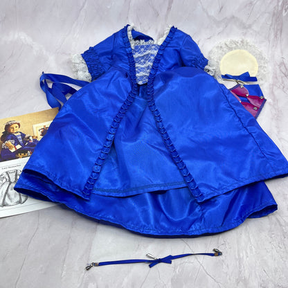 Original Felicity Merriman American Girl Christmas Gown, Stomachers,Choker & Cap