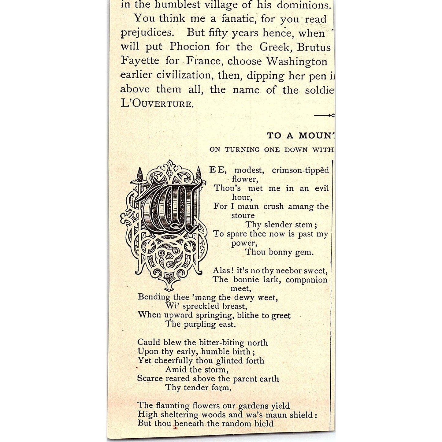 Love Lightens Labor - Anonymous 1884 Poem AG3-M4