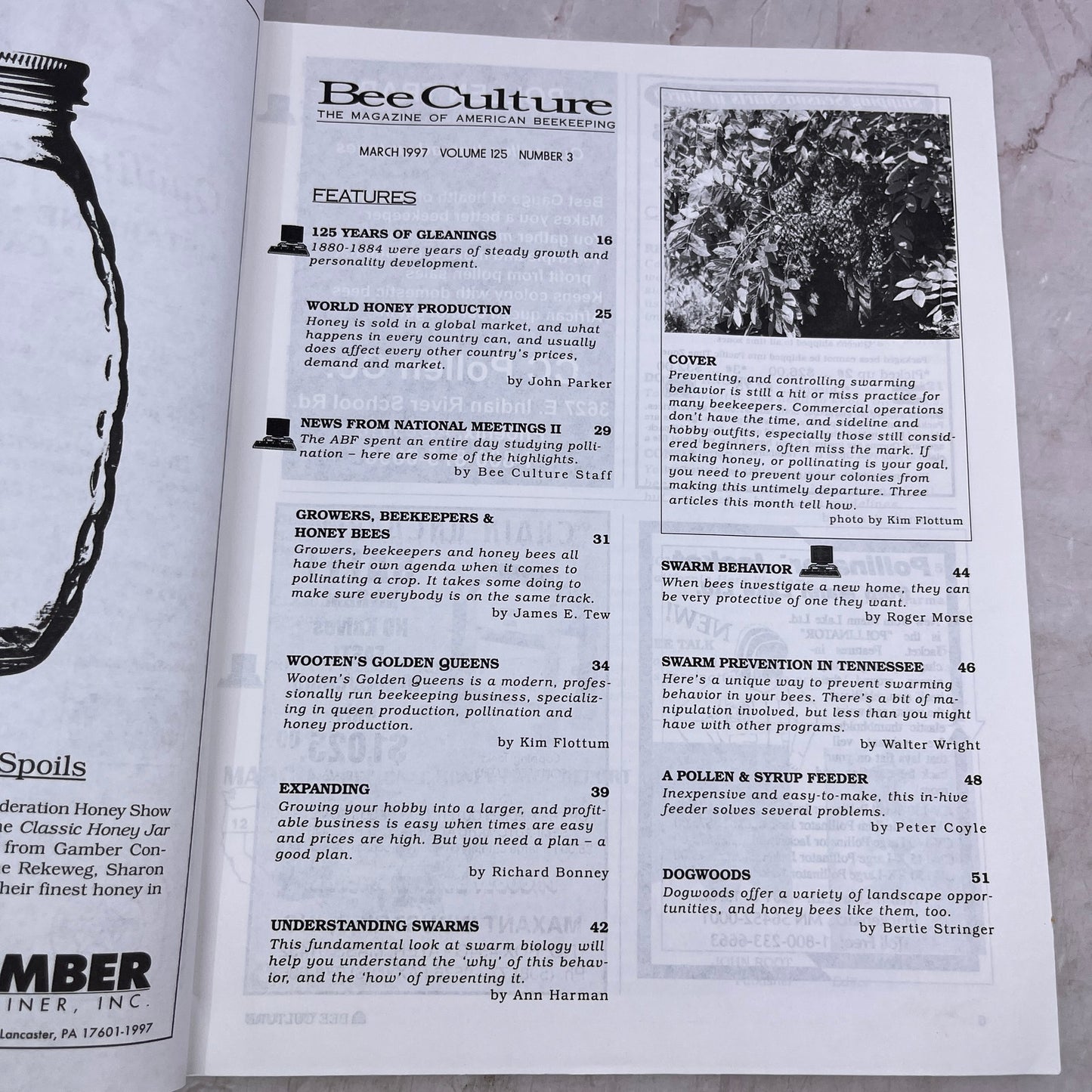 1997 March - Bee Culture Magazine - Bees Beekeeping Honey M33