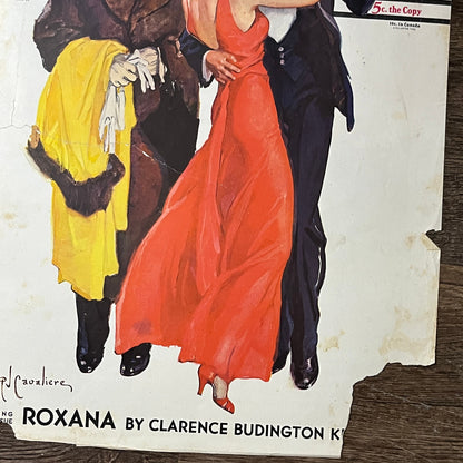 Dec 7, 1935 Saturday Evening Post Cover Only RJ Cavaliere 10x14 V7