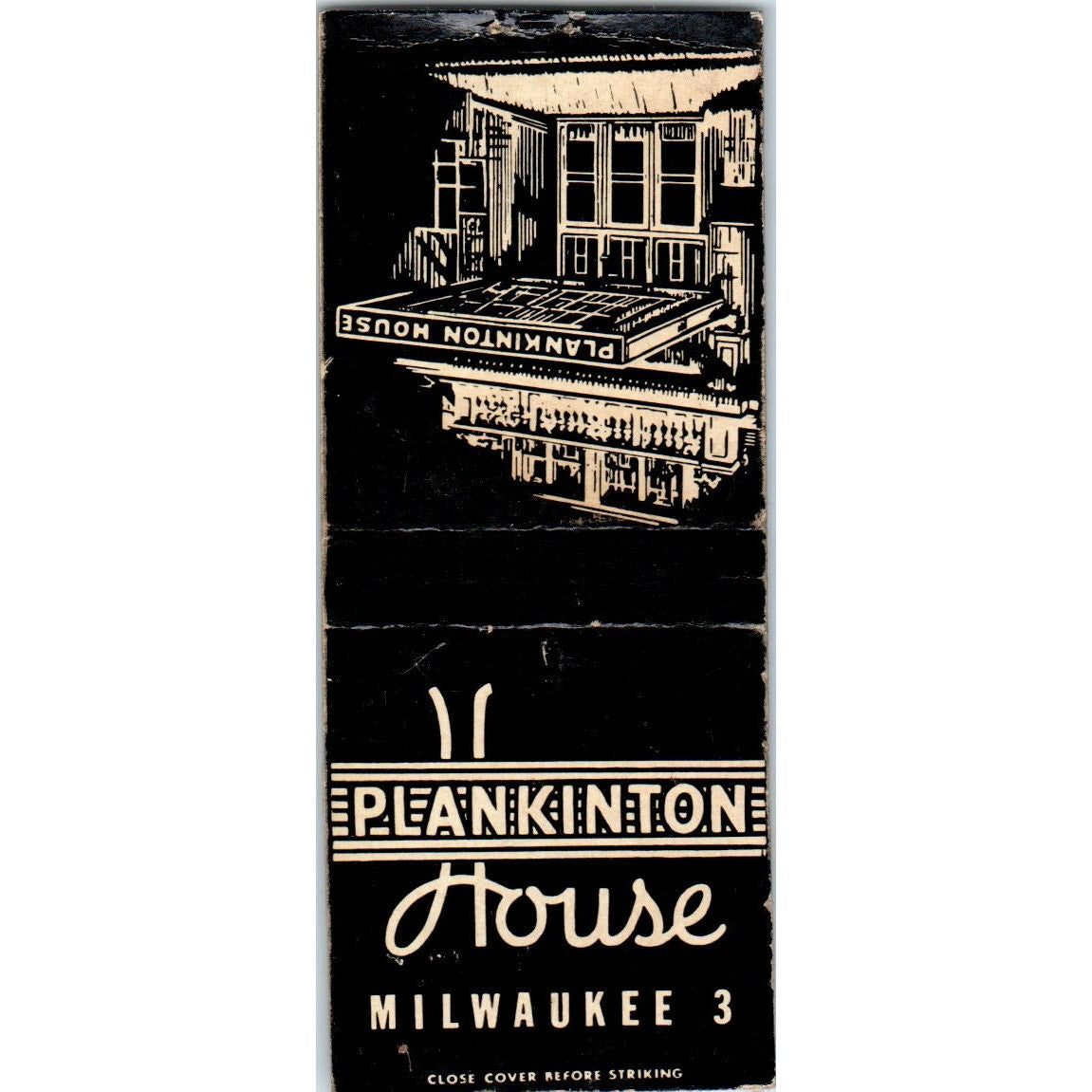 Plankinton House Milwaukee Vintage Matchbook Cover SD2-Y6