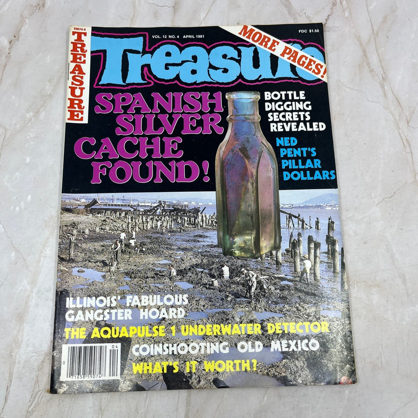 1981 April - Treasure Magazine - Treasure Hunting Metal Detecting Gold Coins M10