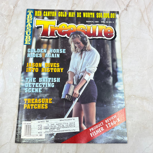 1991 March - Treasure Magazine - Treasure Hunting Prospecting Metal Detector M16