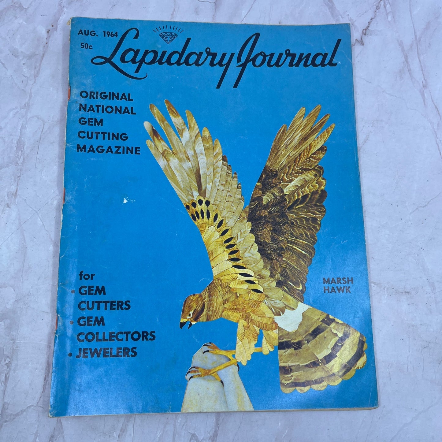 Marsh Hawk - Lapidary Journal Magazine - Aug 1964 M23