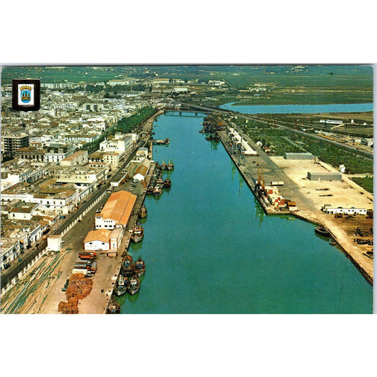 Puerto De Santa Maria Vista Aerea Vue Aerienne Vintage Postcard PD1