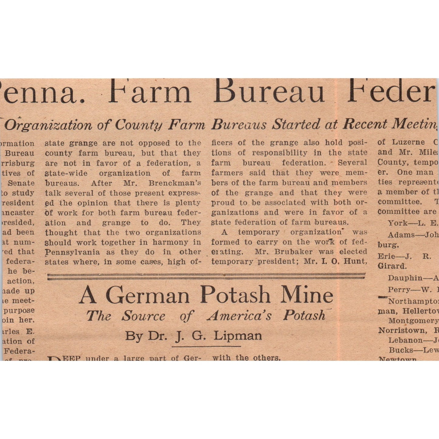 Horticulture Committee Picture State College Research Conference 1922 Ad AF2-A5