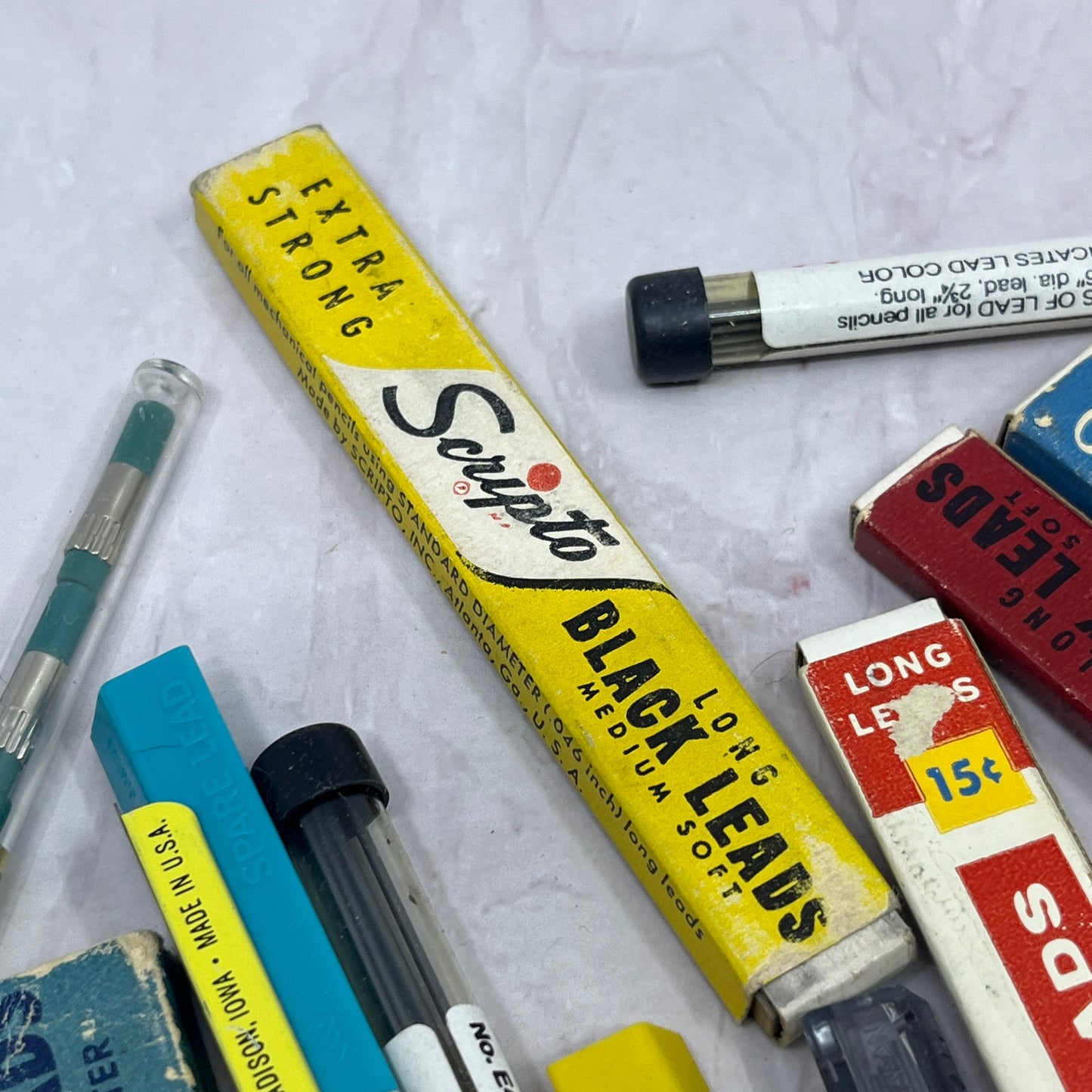 Huge Lot of Vintage Pencil Leads Scripto, Pentel TC5