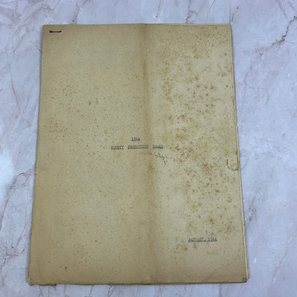 1944 State of Virginia County Production Agriculture Goals Report A17