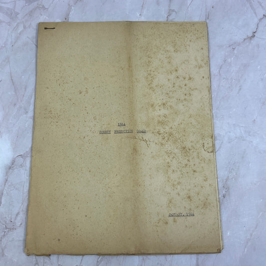 1944 State of Virginia County Production Agriculture Goals Report A17