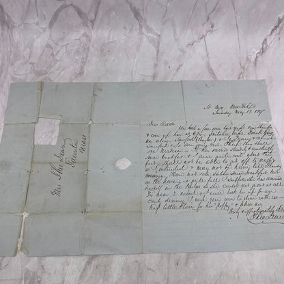 1857 Handwritten Letter Theo Dean Esq. Taunton MA D22