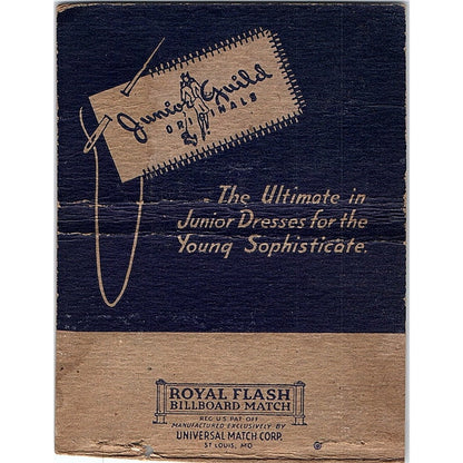 Bramson's Junior Guild Originals Wausau WI Vintage Large Matchbook Cover ML1-7