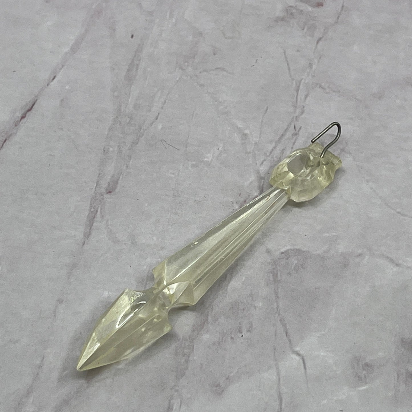 1950s Lucite Acrylic Boudoir Waterfall Lamp Crystal Prism Replacement SB7-1