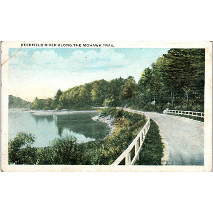 Deerfield River Along the Mohawk Trail Vintage Original Postcard PC10
