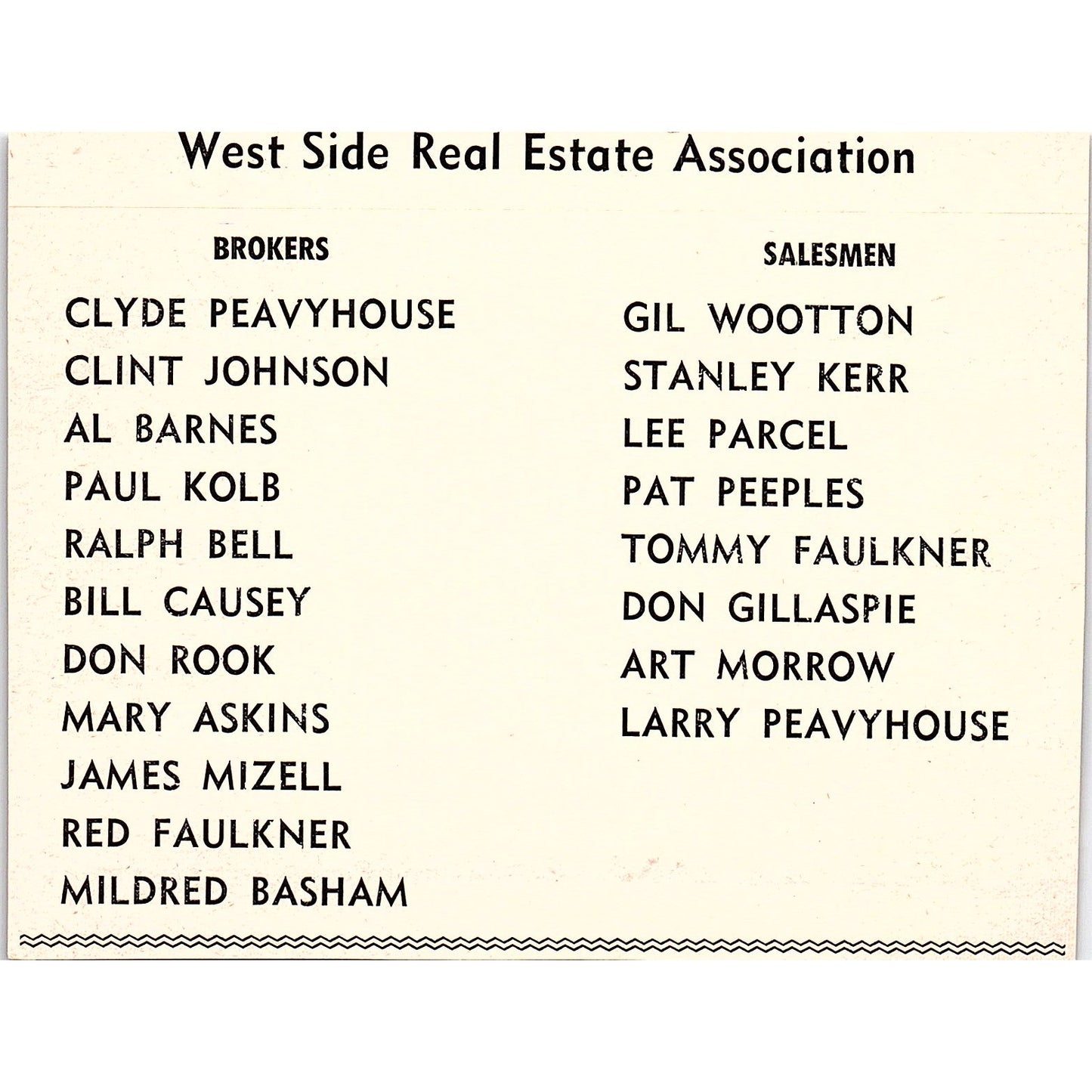 The Westside Agency Bill Causey Don Rook - Taft CA 1965 Ad AF8-H2