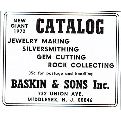 Jones's Rock Shop Lake Junaluska NC 1972 Ad AF8-M1