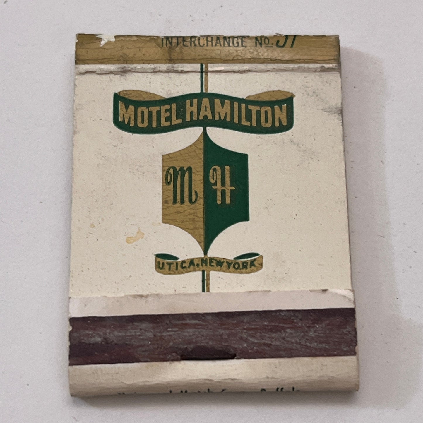 Motel Hamilton Utica New York Vintage Matchbook Cover TB8-MB-10