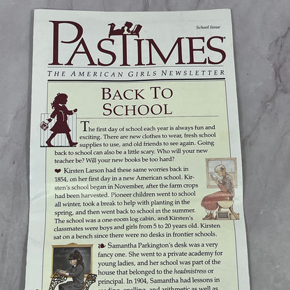 Original Pleasant Company American Girl 1990 School Issue Newsletter