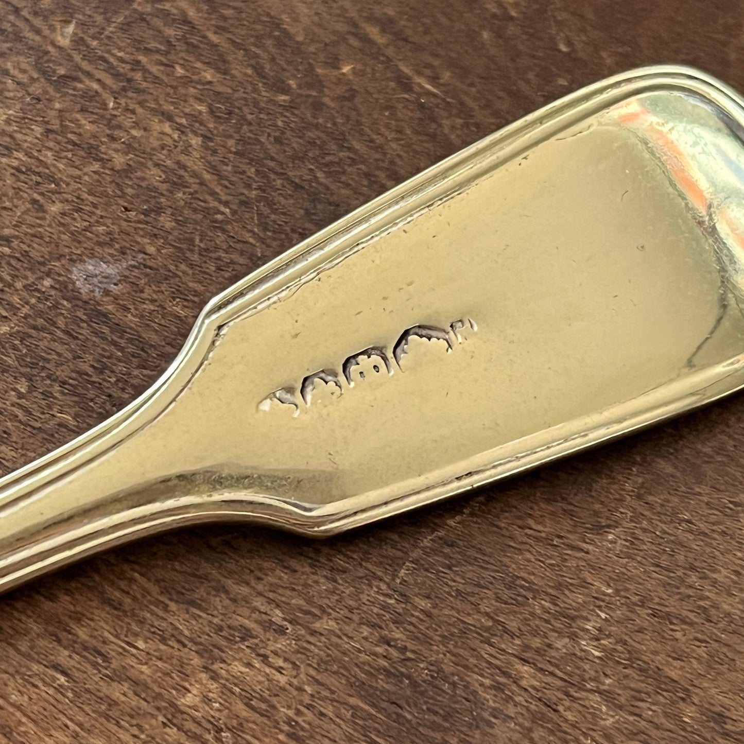 Vintage Gold Monogrammed "John McIntosh" Fork  6.5" SC1