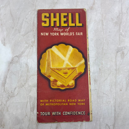 1939 Shell Oil Fold Out Map of the New York World's Fair AE7