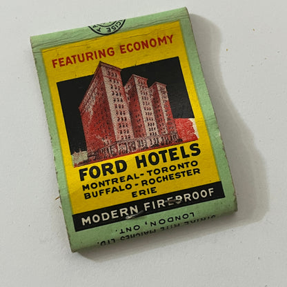 The Lord Elgin Hotel Ottawa Ford Hotels Vintage Matchbook Cover TB6-MB1-1