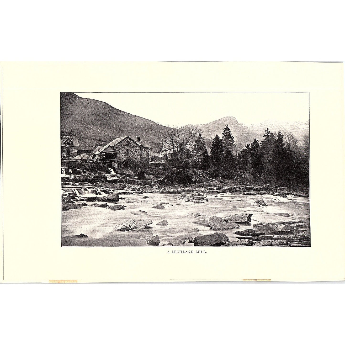 A Highland Mill Illustration Vintage Art Print 6x9 V12