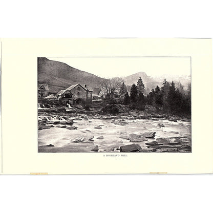 A Highland Mill Illustration Vintage Art Print 6x9 V12