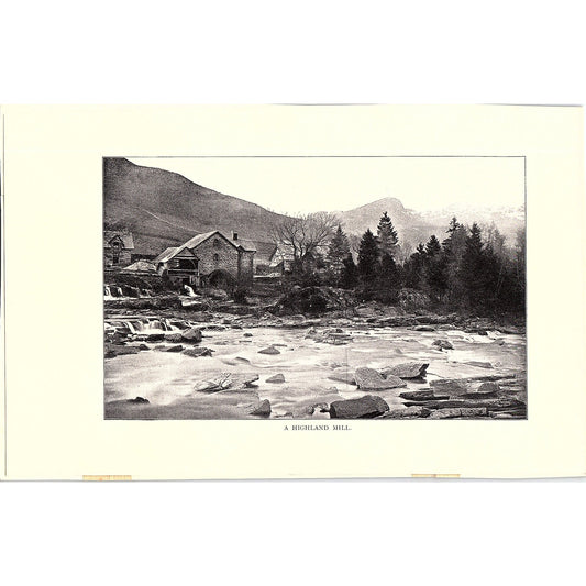 A Highland Mill Illustration Vintage Art Print 6x9 V12