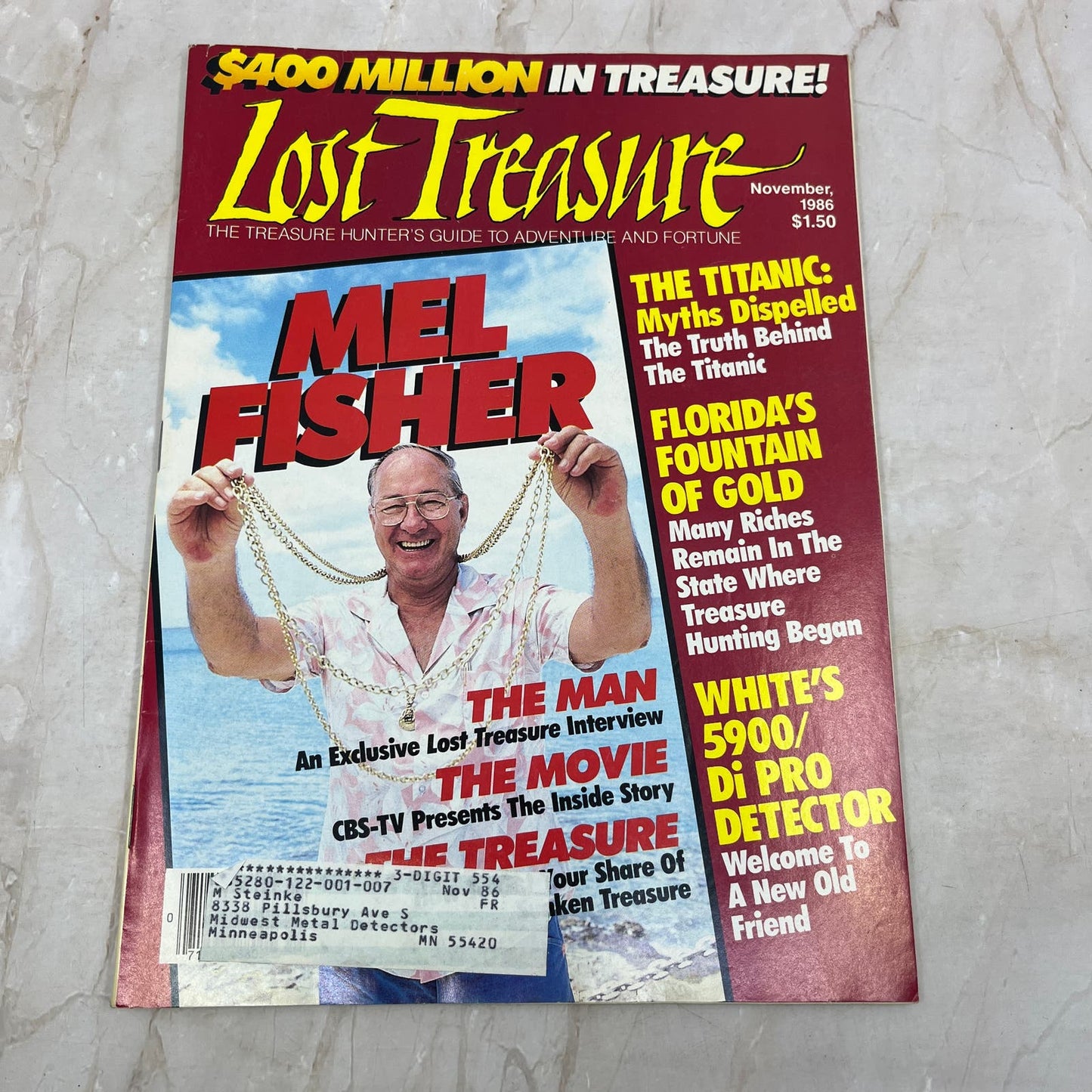 1986 Nov - Lost Treasure Magazine - Treasure Hunting Gold Prospecting M15