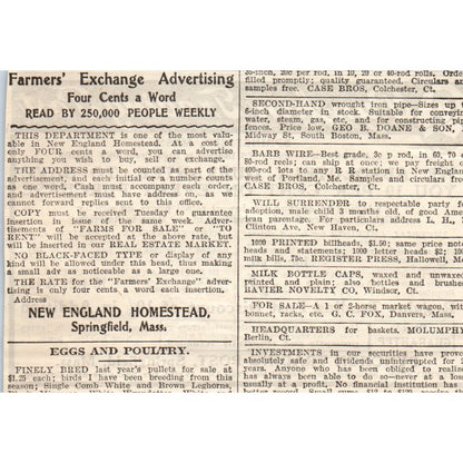 Pynchon Trading Post Springfield MA 1905 Magazine Ad AF1-NH1