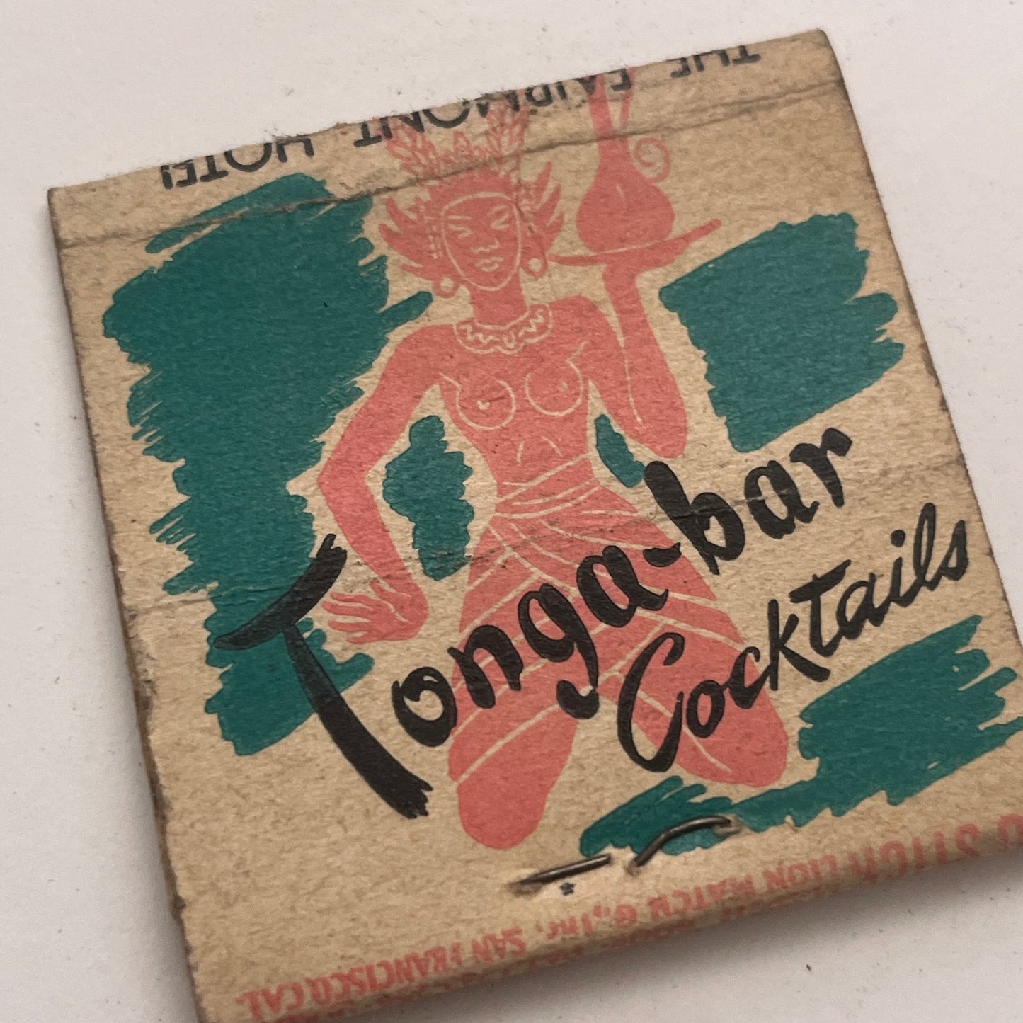 Tonga Room Fairmont Hotel San Francisco CA Vintage Matchbook Cover TB8-MB2-5