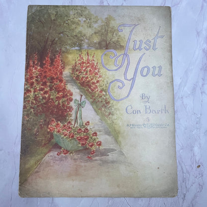 Just You by Con Barth 1917 Sheet Music V15