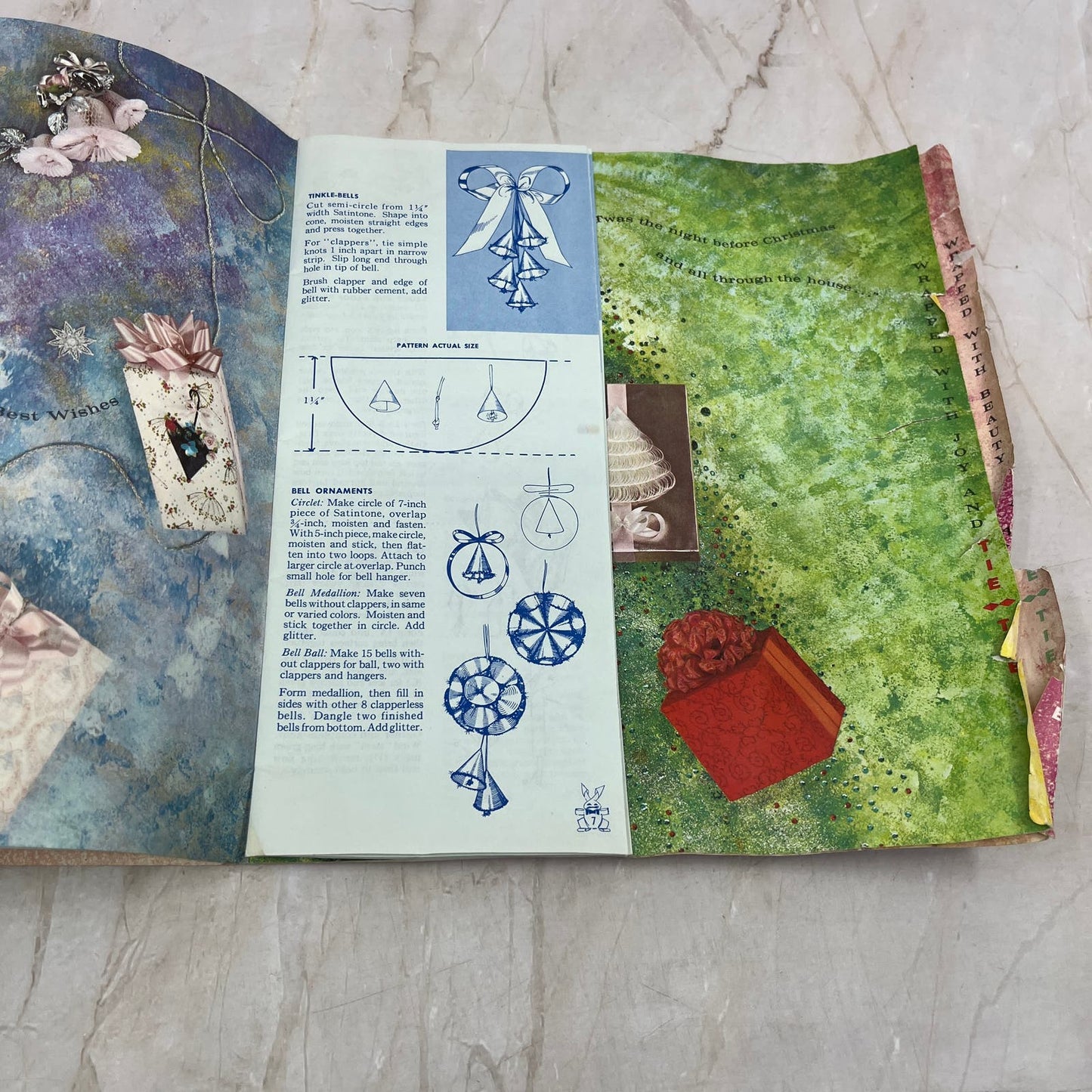 1962 Tie-Tie Gift Wrapping Magic Guide Chicago Printed String Co D9