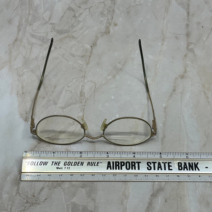 Vintage AriStar Oval Gold Tone Sunglasses Eyeglasses Frames TE9-G2-6
