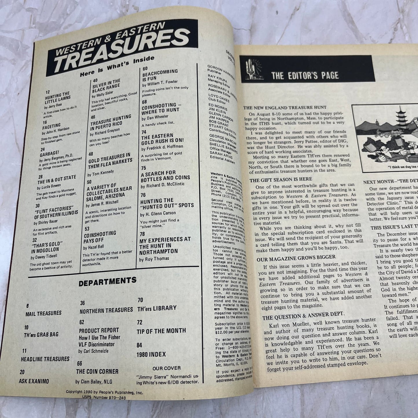 1980 Dec - Western & Eastern Treasures Magazine - Treasure Hunting Gold M13