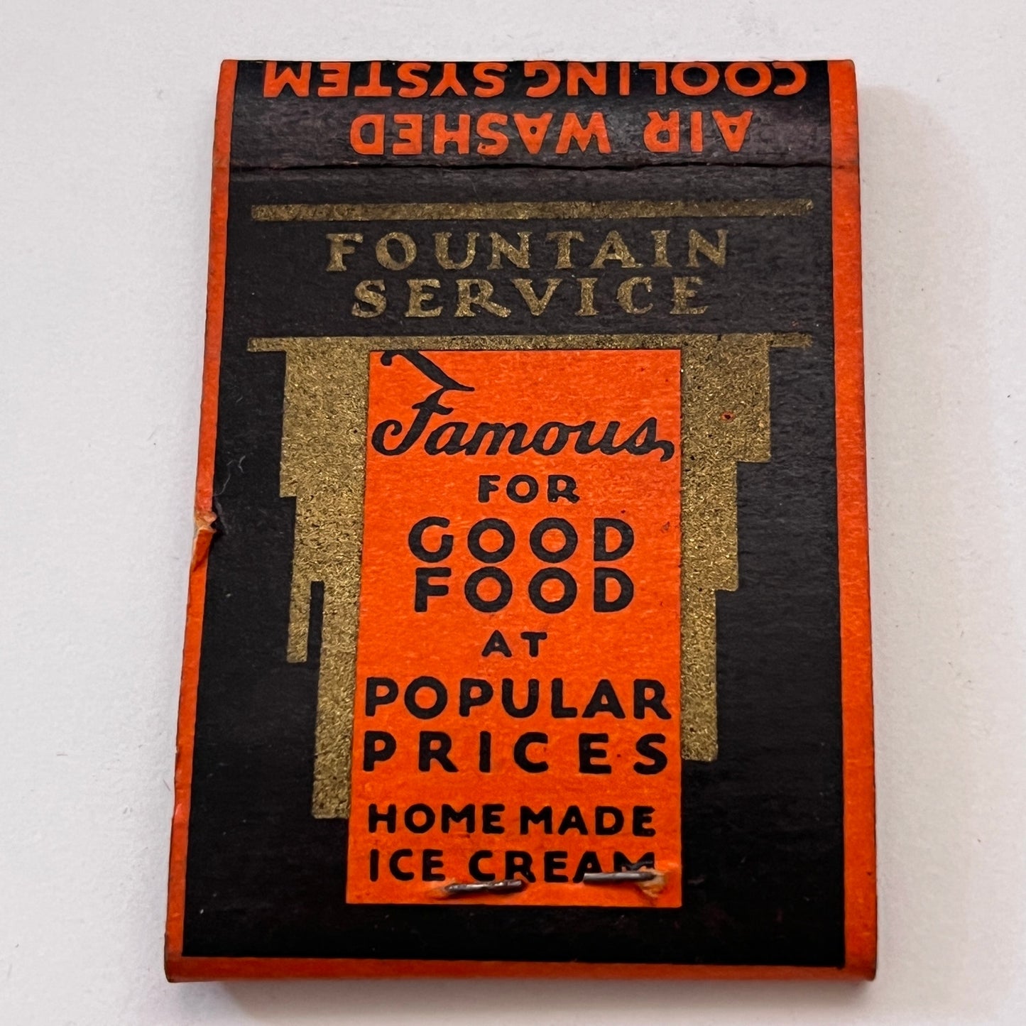 Three Lions Cafe Leonis Bros Merced California Vintage Matchbook Cover TB8-MB3-5